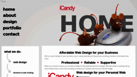 What Icandysites.com website looked like in 2016 (7 years ago)