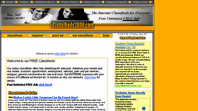 What Iclassifieds2000.com website looked like in 2016 (8 years ago)