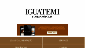 What Iguatemiflorianopolis.com.br website looked like in 2016 (8 years ago)