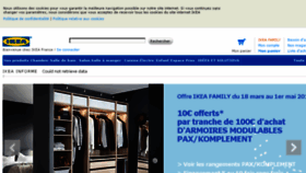What Ikea.fr website looked like in 2016 (8 years ago)