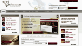 What Infrieden.de website looked like in 2016 (7 years ago)