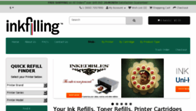 What Inkfilling.com website looked like in 2016 (8 years ago)