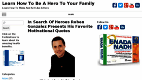 What Insearchofheroes.com website looked like in 2016 (8 years ago)