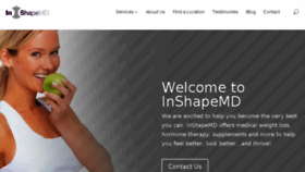 What Inshapemd.com website looked like in 2016 (8 years ago)