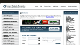 What Instantwebsitetemplates.com website looked like in 2016 (8 years ago)