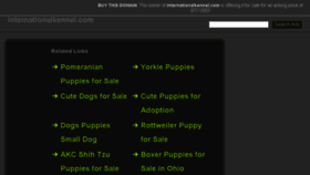 What Internationalkennel.com website looked like in 2016 (8 years ago)