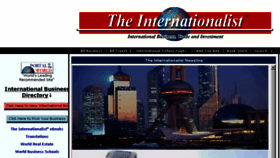 What Internationalist.com website looked like in 2016 (9 years ago)