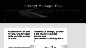 What Internetmanagerblog.com website looked like in 2016 (8 years ago)