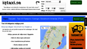What Iqtaxi.se website looked like in 2016 (8 years ago)