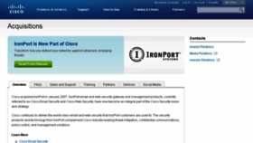 What Ironport.com website looked like in 2016 (8 years ago)