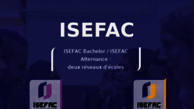 What Isefac.org website looked like in 2016 (7 years ago)