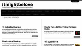 What Itmightbelove.com website looked like in 2016 (8 years ago)