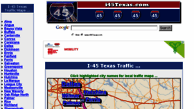What I45texas.com website looked like in 2016 (9 years ago)