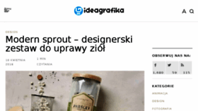 What Ideagrafika.pl website looked like in 2016 (7 years ago)
