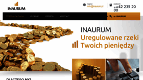 What Inaurum.pl website looked like in 2016 (7 years ago)