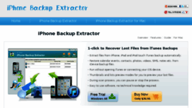 What Iphonebackupextractor.org website looked like in 2016 (8 years ago)