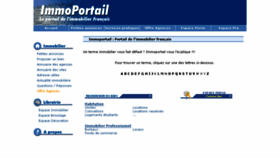 What Immoportail.com website looked like in 2016 (8 years ago)