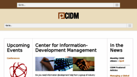 What Infomanagementcenter.com website looked like in 2016 (7 years ago)