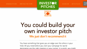 What Investorpitches.com website looked like in 2016 (7 years ago)