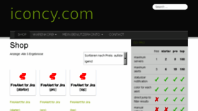 What Iconcy.com website looked like in 2016 (7 years ago)