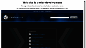 What Iheaders.com website looked like in 2016 (7 years ago)