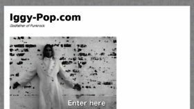 What Iggy-pop.com website looked like in 2016 (8 years ago)