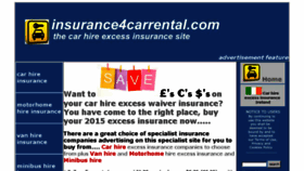 What Insurance4carrental.com website looked like in 2016 (7 years ago)