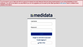 What Imedidata.com website looked like in 2016 (8 years ago)