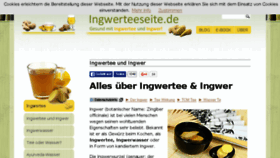 What Ingwerteeseite.de website looked like in 2016 (7 years ago)