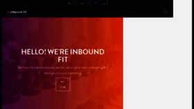 What Inboundfit.com website looked like in 2016 (7 years ago)