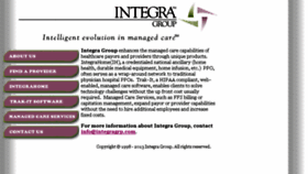 What Integragrp.com website looked like in 2016 (7 years ago)