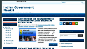 What Indiangovernmentnaukri.blogspot.com website looked like in 2016 (8 years ago)