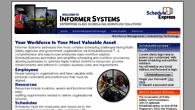 What Informersystems.com website looked like in 2016 (8 years ago)