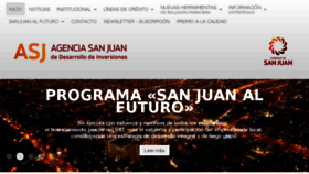 What Inversionessanjuan.gov.ar website looked like in 2016 (8 years ago)