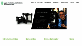 What Isoacoustics.com website looked like in 2016 (8 years ago)