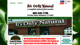 What Itsonlynaturalmarket.com website looked like in 2016 (8 years ago)