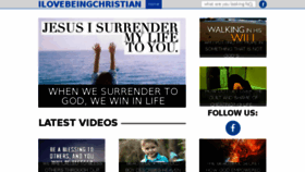 What Ilovebeingchristian.com website looked like in 2016 (7 years ago)