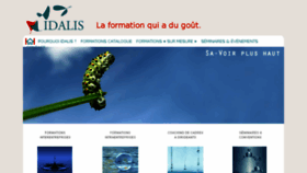 What Idalis.fr website looked like in 2016 (7 years ago)