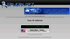 What Ipleak.net website looked like in 2016 (7 years ago)