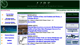 What Ijbs.org website looked like in 2016 (7 years ago)