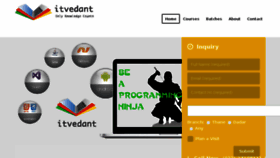 What Itvedant.com website looked like in 2016 (7 years ago)