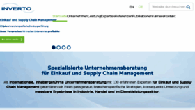 What Inverto.de website looked like in 2016 (7 years ago)