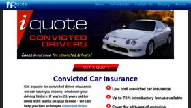 What Iquoteconvicteddrivers.co.uk website looked like in 2016 (7 years ago)