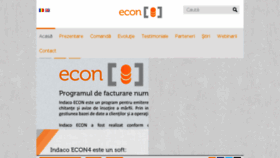 What Indacoecon.ro website looked like in 2016 (7 years ago)