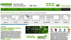 What Impresum.es website looked like in 2016 (7 years ago)