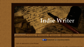 What Indiewriter.net website looked like in 2016 (7 years ago)