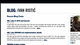 What Ivanristic.com website looked like in 2016 (7 years ago)