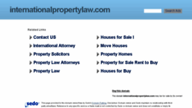 What Internationalpropertylaw.com website looked like in 2016 (7 years ago)