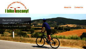 What Ibiketuscany.com website looked like in 2016 (7 years ago)