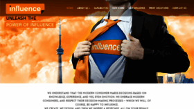 What Icaninfluence.com website looked like in 2016 (7 years ago)